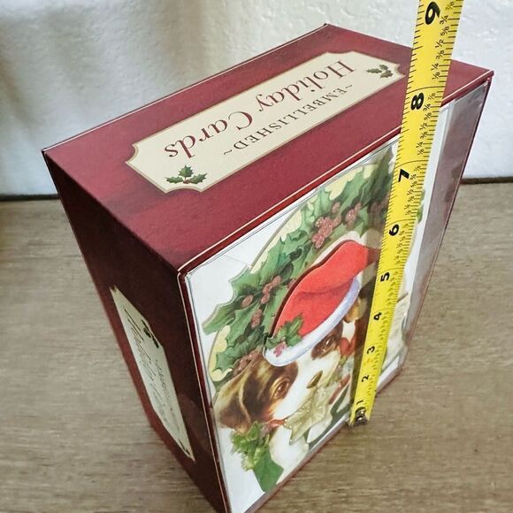 Vintage Christmas Puppy Dog Holiday Greeting Cards - Picture 3 of 3